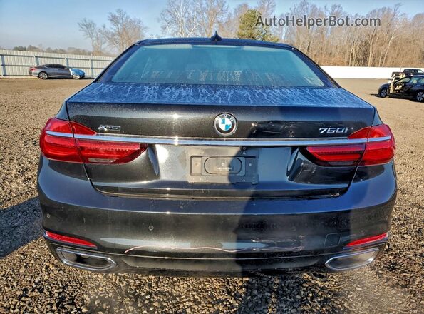 WBA7F2C52GG419109 2016 BMW 7 SERIES Black უკანა ხედი