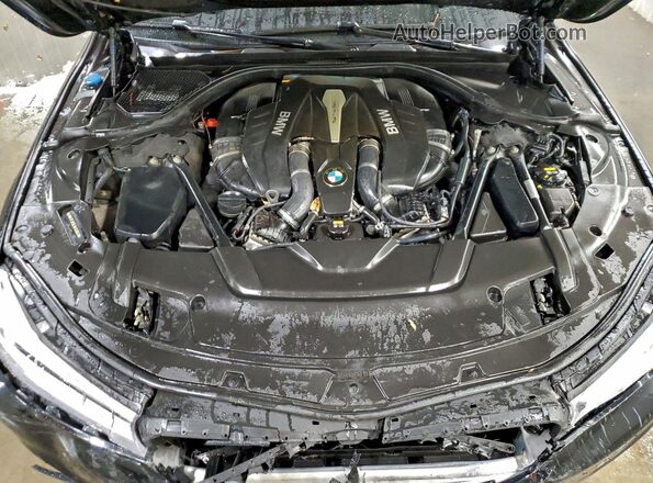 WBA7F2C55JG423923 2018 BMW 7 SERIES Black Вид задньої частини салону