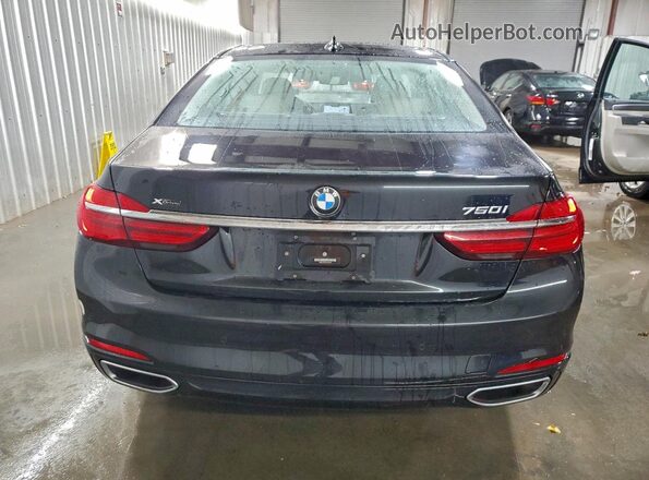 WBA7F2C55JG423923 2018 BMW 7 SERIES Black Вид ззаду
