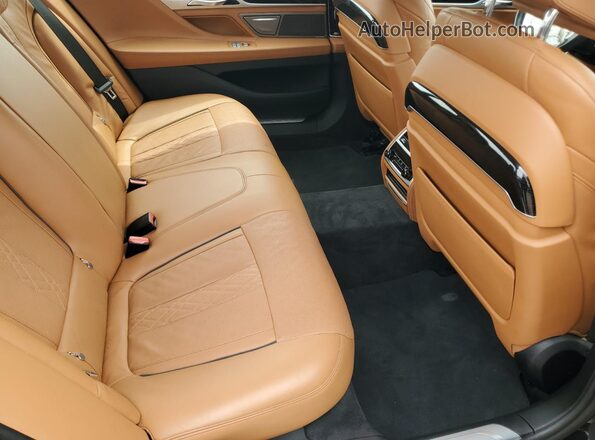 WBA7F2C59KB240751 2019 BMW 7 SERIES Black უკანა სავარძლების ხედი