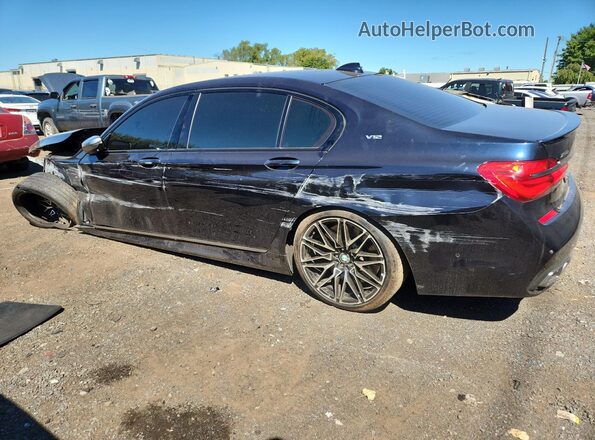 WBA7H6C31HG614426 2017 BMW M6 Blue Trasero izquierdo