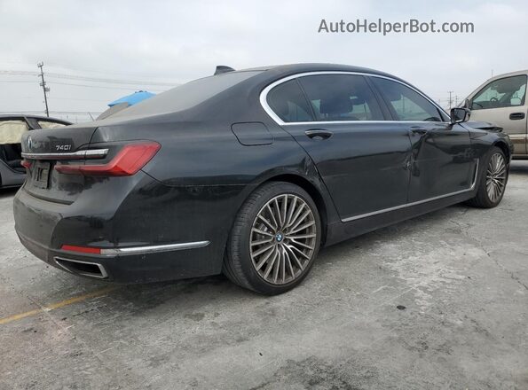 WBA7T2C02LGL17252 2020 BMW 7 SERIES Черный Задняя правая четверть