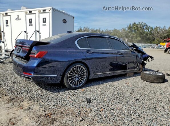 WBA7T2C04MCG08492 2021 BMW 7 SERIES Blue Задня права чверть