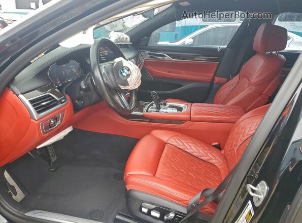 WBA7T2C05NCG97586 2022 BMW 7 SERIES Черный Вид салона спереди