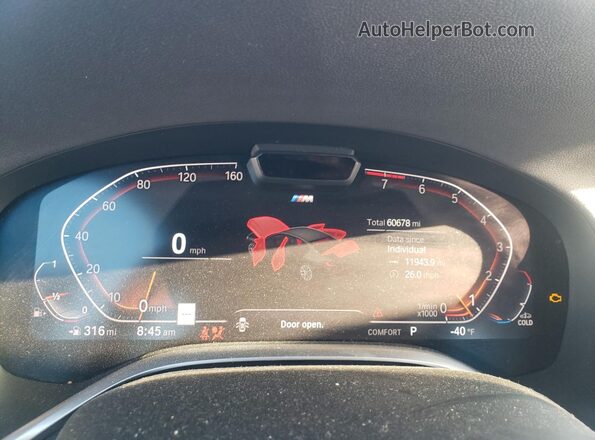 WBA7T2C08MCG50065 2021 BMW 7 SERIES Серый Вид щитка приборов