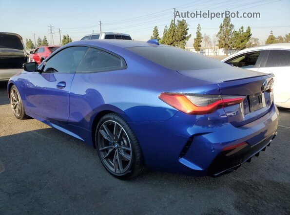 WBA83AP00NCJ94053 2022 BMW M4 Blue Trasero izquierdo