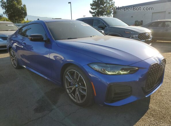 WBA83AP00NCJ94053 2022 BMW M4 Blue Delantero derecho