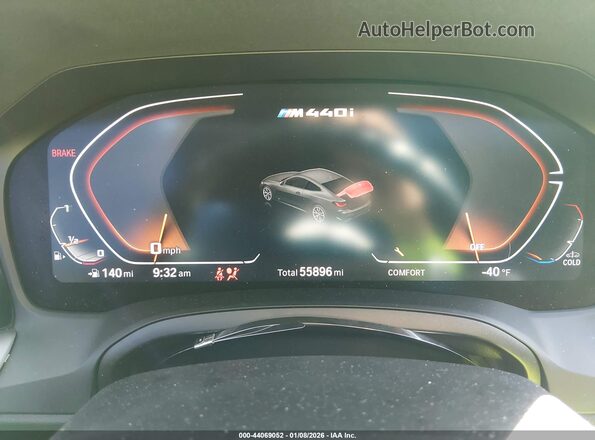 WBA83AP02NCK07160 2022 BMW M4 White Vista de los asientos traseros