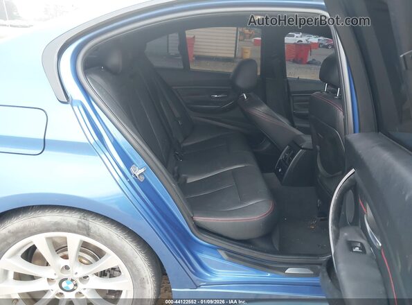 WBA8B3C56GK383430 2016 BMW 3 SERIES Blue VIN კოდის სტიკერის ხედი