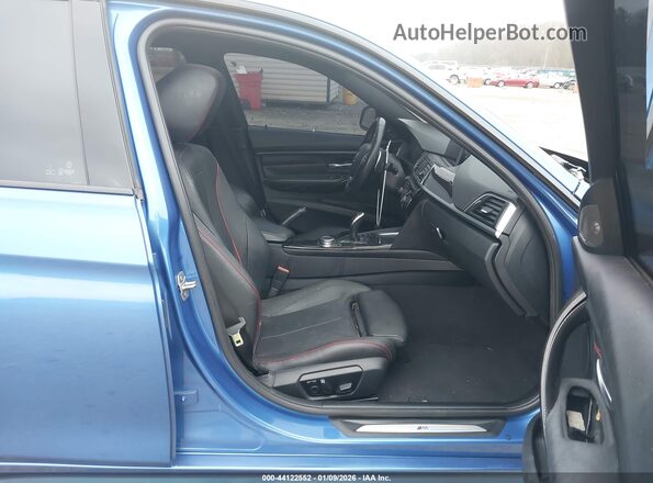 WBA8B3C56GK383430 2016 BMW 3 SERIES Blue წინა სალონის ხედი