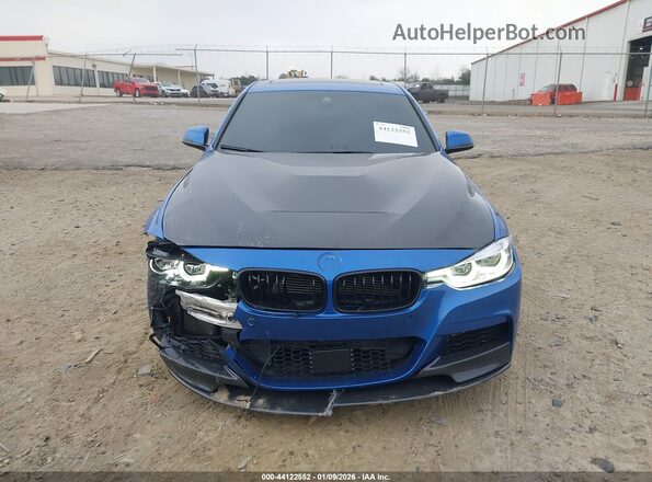 WBA8B3C56GK383430 2016 BMW 3 SERIES Blue ხელსაწყოთა პანელის ხედი