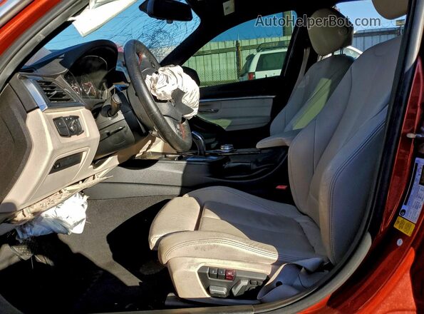WBA8B9C55JEE81246 2018 BMW 3 SERIES Orange Front interior view