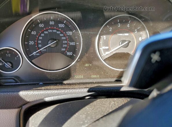 WBA8B9C55JEE81246 2018 BMW 3 SERIES Orange Instrument cluster view