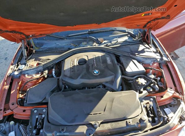 WBA8B9C55JEE81246 2018 BMW 3 SERIES Orange Rear interior view