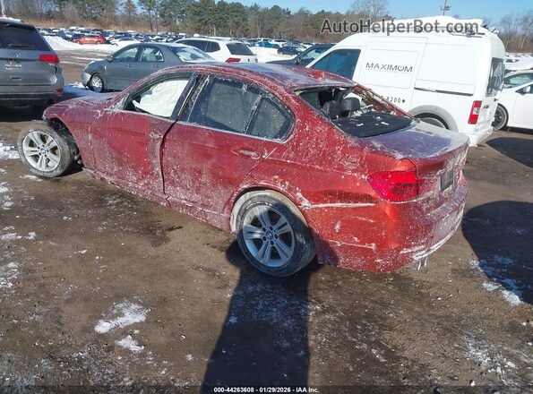 WBA8D9C54JA615288 2018 BMW 3 SERIES Red Rear left