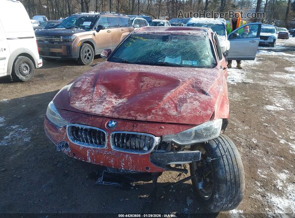 WBA8D9C54JA615288 2018 BMW 3 SERIES Red Dashboard view