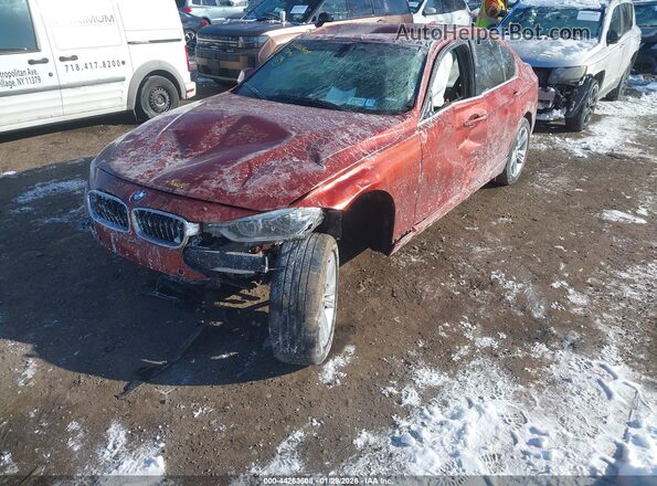 WBA8D9C54JA615288 2018 BMW 3 SERIES Red Front view