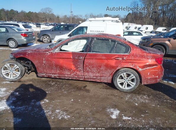 WBA8D9C54JA615288 2018 BMW 3 SERIES Red Rear interior view