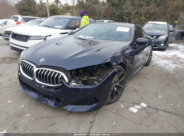 WBAAE2C08NCH05535 2022 BMW 8 SERIES Dark Blue Передняя левая четверть