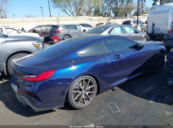 WBABC4C06PCL86707 2023 BMW M8 Blue Սալոնի 360 աստիճան տեսք