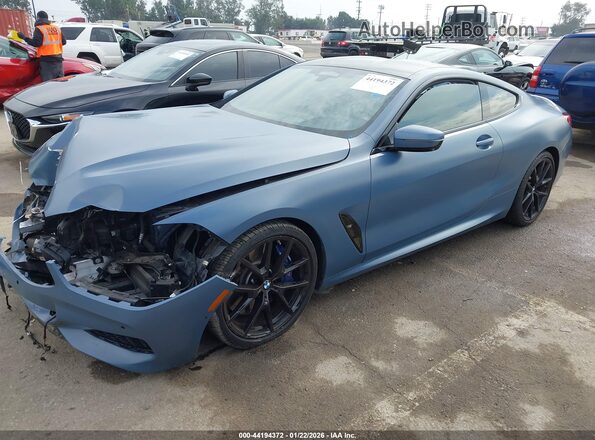 WBABC4C52KBU96776 2019 BMW M8 Blue Front left