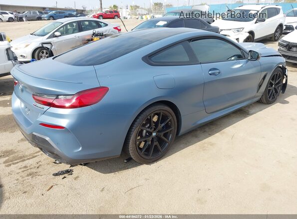 WBABC4C52KBU96776 2019 BMW M8 Blue Rear right