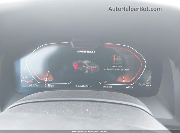 WBABC4C54KBU96617 2019 BMW M8 Dark Blue უკანა სავარძლების ხედი