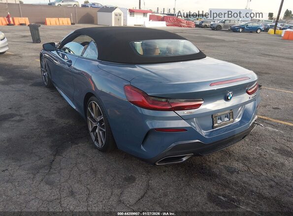 WBAFY4C56KBX39749 2019 BMW M8 Blue უკანა მარცხენა
