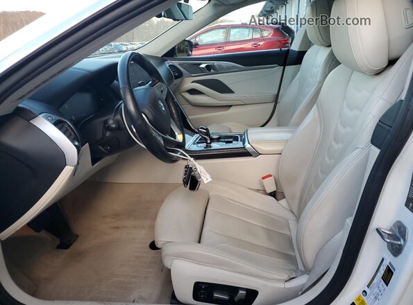 WBAGV4C00LCE52603 2020 BMW 8 SERIES White Вид салону спереду