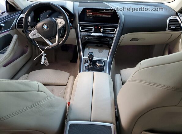 WBAGV4C00LCE52603 2020 BMW 8 SERIES White Вид панелі приладів