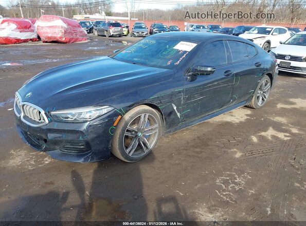 WBAGV4C06RCN10154 2024 BMW 8 SERIES Black წინა მარცხენა ხედი სამი მეოთხედიდან