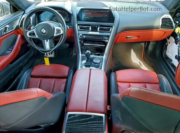 WBAGV8C03MCF72095 2021 BMW M8 Gray Dashboard view