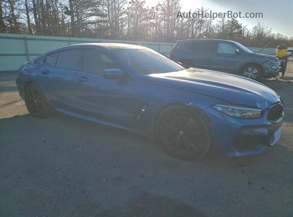 WBAGV8C07LCE44957 2020 BMW M8 Blue Delantero derecho
