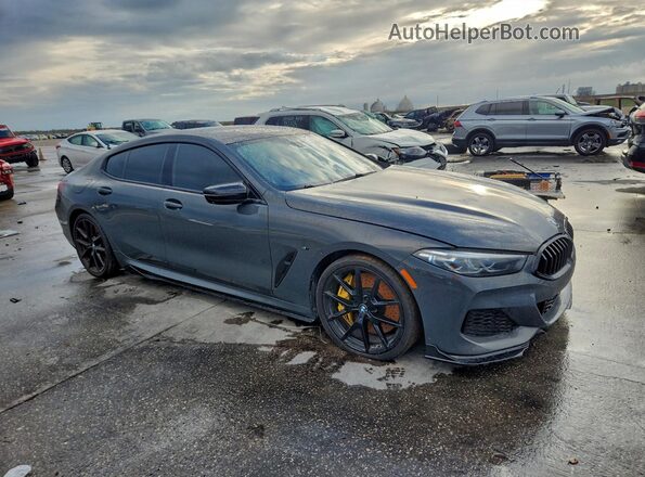 WBAGV8C09MCF86664 2021 BMW M8 Charcoal Передня права чверть