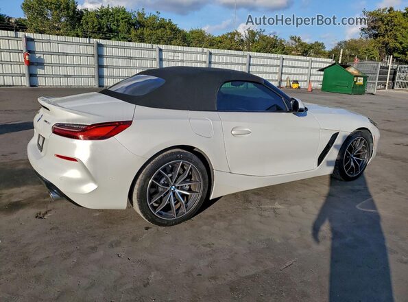 WBAHF3C55KWW41703 2019 BMW Z4 White Задня права чверть