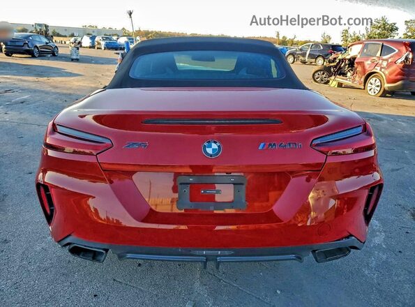 WBAHF9C01SWY46538 2025 BMW Z4 Red უკანა ხედი