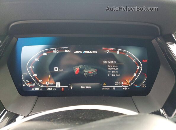 WBAHF9C06SWY43523 2025 BMW Z4 Blue Instrument cluster view