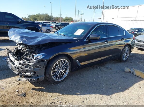WBAJA5C56JG898258 2018 BMW 5 SERIES Gray Առջևի ձախ երեք քառորդ տեսարան