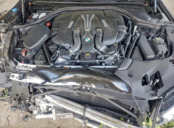 WBAJB9C50KB289010 2019 BMW M5 Black ძრავის განყოფილების ხედი