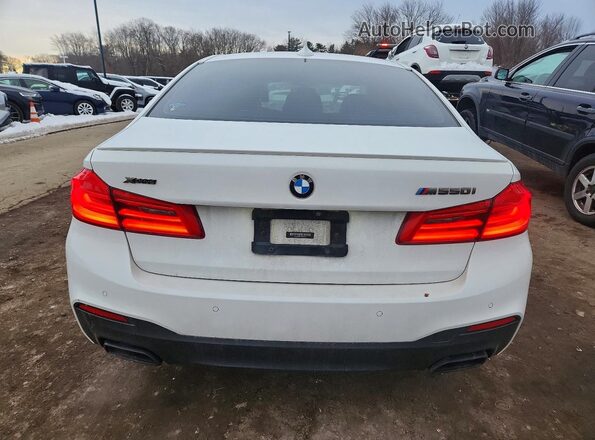 WBAJB9C52JB036527 2018 BMW M5 White უკანა ხედი