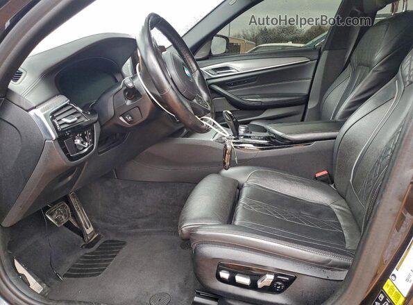 WBAJB9C53KB287543 2019 BMW M5 Charcoal წინა სალონის ხედი