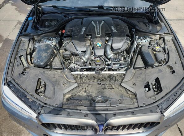 WBAJB9C56JB035431 2018 BMW M5 Gray Вид задньої частини салону
