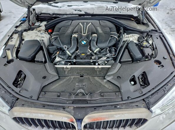 WBAJB9C56KB288461 2019 BMW M5 White Սալոնի հետևի տեսք