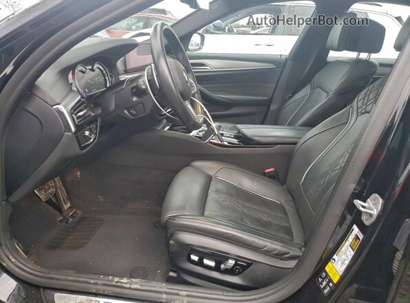 WBAJB9C58KB464443 2019 BMW M5 Black Front interior view