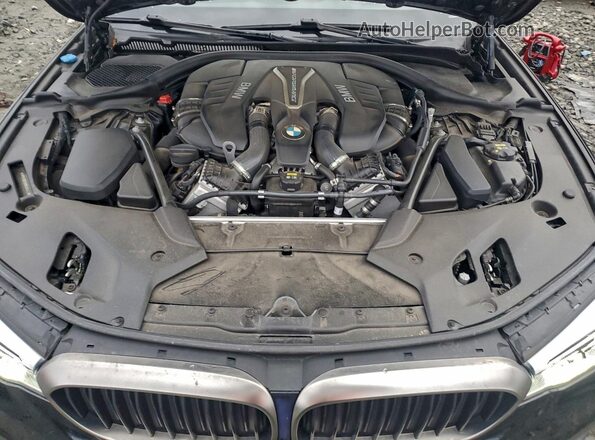 WBAJB9C58KB464443 2019 BMW M5 Black Rear interior view