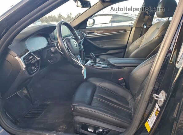 WBAJR3C07LWW63720 2020 BMW 5 SERIES Черный Вид салона спереди