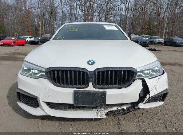 WBAJS7C01LBN96695 2020 BMW 5 SERIES White Вид щитка приладів