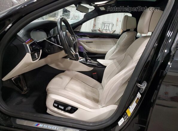 WBAJS7C09LBN96055 2020 BMW M5 Black წინა სალონის ხედი