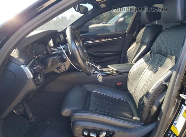 WBAJS7C09LBN96671 2020 BMW M5 Black წინა სალონის ხედი