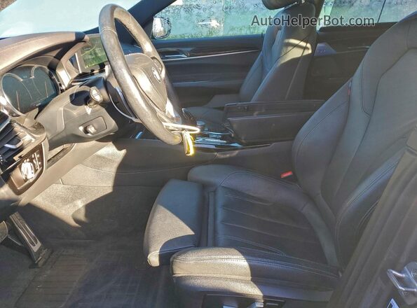 WBAJV6C51JBK07127 2018 BMW 6 SERIES Gray Front interior view